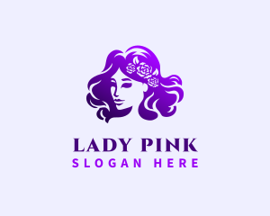 Lady Hair Salon logo design