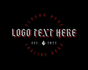 Rustic - Gothic Tattoo Apparel logo design