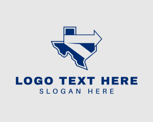 Politics - Arrow Texas Map logo design