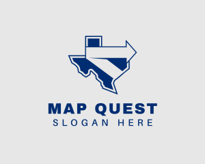 Arrow Texas Map logo design