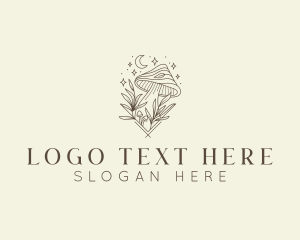 Wellness - Organic Mushroom Garden logo design