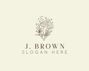 Shrooms - Organic Mushroom Garden logo design