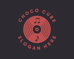 Singer - Vinyl Music Disc logo design