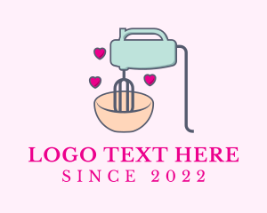 Confectionery - Baking Hand Mixer Heart logo design