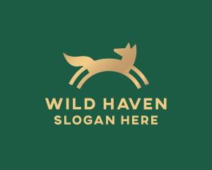 Jumping Fox Wildlife logo design