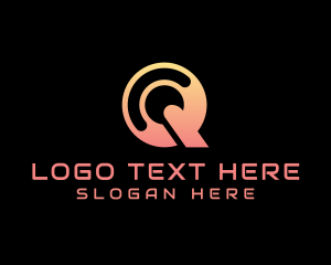 Letter Q - Cyber Tech App logo design