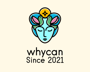 Facial Care - Nature Deity Mother Goddess logo design