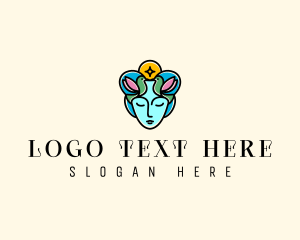 Facial Clinic - Nature Deity Mother Goddess logo design