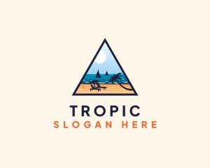 Tropical Beach Summer Tour logo design