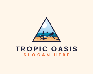 Tropical Beach Summer Tour logo design