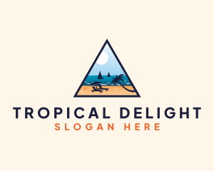 Tropical Beach Summer Tour logo design