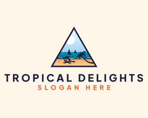 Tropical Beach Summer Tour logo design