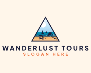 Tropical Beach Summer Tour logo design