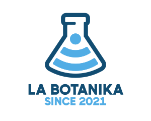Connection - Signal Laboratory Flask logo design