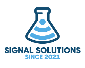 Signal - Signal Laboratory Flask logo design