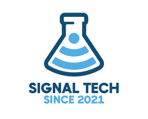 Signal - Signal Laboratory Flask logo design