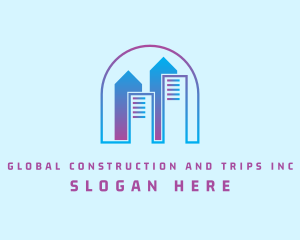 Establishment - Gradient Building Construction logo design