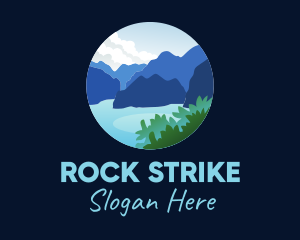 Island Rock Formation logo design