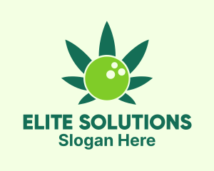 Green Leaf - Bowling Cannabis logo design