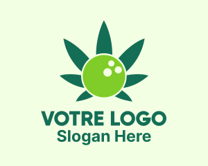 Smoke - Bowling Cannabis logo design