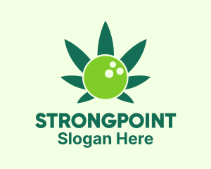 Smoke - Bowling Cannabis logo design