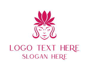 Hair Salon - Lotus Beauty Salon logo design