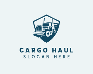 Truck Cargo Transportation logo design