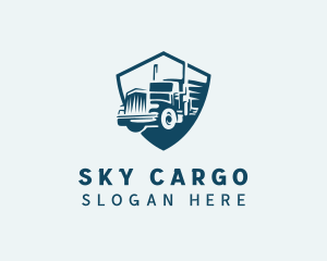 Truck Cargo Transportation logo design