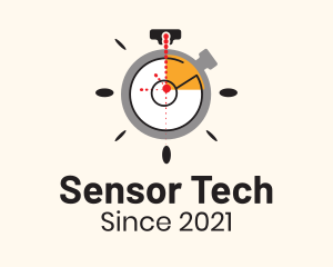 Sensor - Radar Target Stopwatch logo design