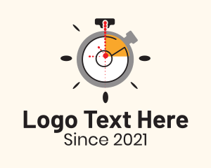 Timer - Radar Target Stopwatch logo design