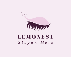 Makeup Tutorial - Purple Eyelash Grooming logo design