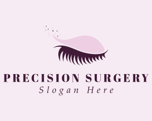 Purple Eyelash Grooming logo design