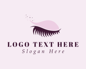 Eyelash - Purple Eyelash Grooming logo design