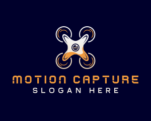 Footage - Surveillance Camera Drone logo design