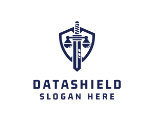 Justice Sword Shield  logo design