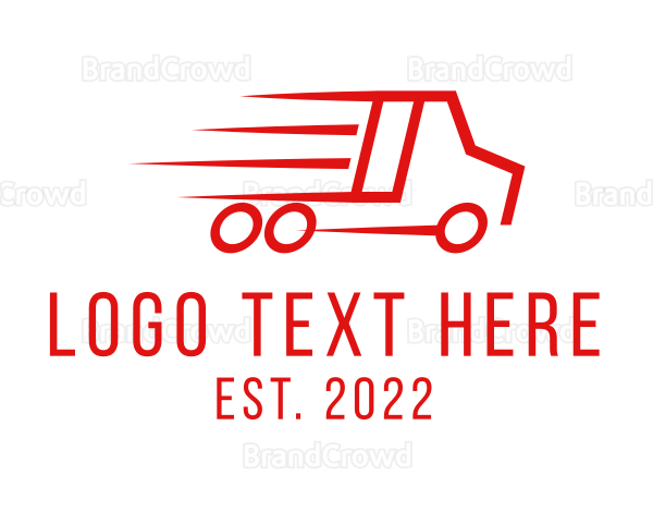 Fast Delivery Truck Logo