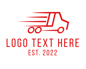 Moving - Fast Delivery Truck logo design