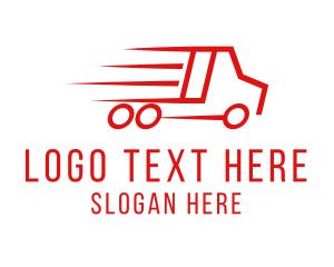 Fast Delivery Truck  Logo