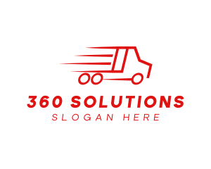 Fast Delivery Truck  logo design