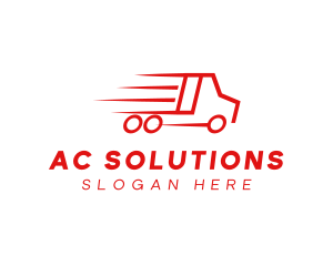 Fast Delivery Truck  logo design