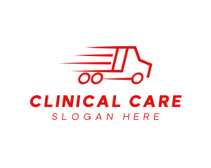 Fast Delivery Truck  logo design