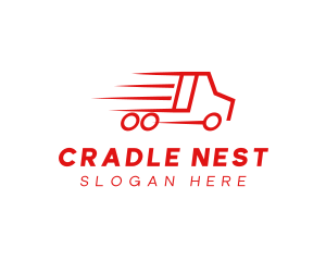 Fast Delivery Truck  logo design