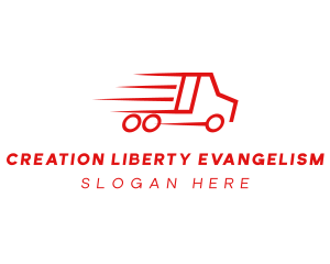 Fast Delivery Truck  logo design