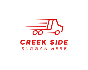 Fast Delivery Truck  logo design