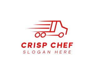 Fast Delivery Truck  logo design