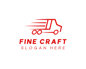 Fast Delivery Truck  logo design