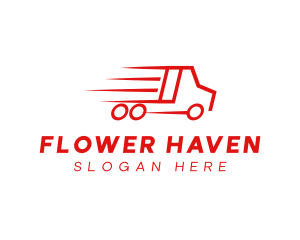 Fast Delivery Truck  logo design