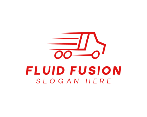 Fast Delivery Truck  logo design