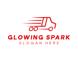 Fast Delivery Truck  logo design