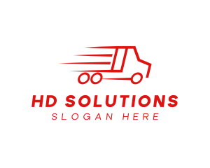 Fast Delivery Truck  logo design